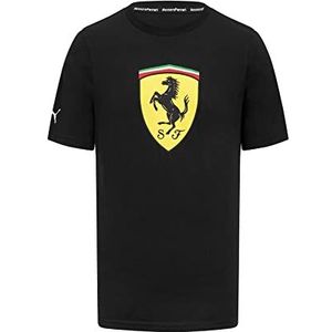 Scuderia Ferrari - Large Shield Tee - Heren, Zwart, L