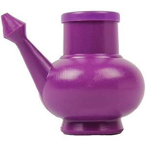 Yoga-Mad Genie Neti Pot, Paarse Neti Pot 240ml met Deksel, Gebruikt om Jalaneti (Nasal Irrigatie), Vaatwasmachinebestendig