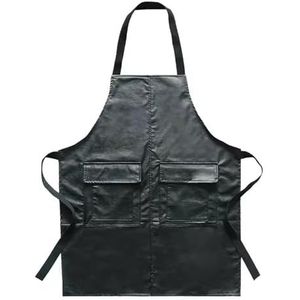 HTYHZIMS Gereedschapsschort van PU-leer, voor keuken, catering, kelner, kapper, permanent werk, Schwarz, Eén maat