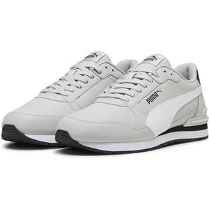 PUMA ST Runner v4 Leather unisex sneakers 42.5 Cool Light Gray White Black