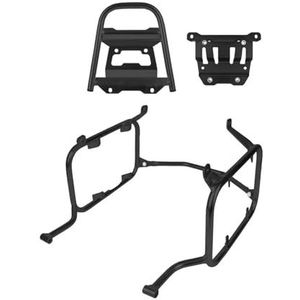 Bagagerek Achter Voor XL750 Voor Transalp XL 750 2023 2024 RVS Bagagerek Motorfiets Koffer Zijkoffers Zadeltas Zadeltas Beugel(Black 1 Set)
