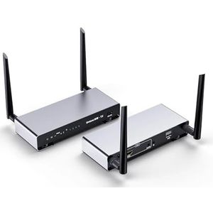 200M Draadloze Video Zender Ontvanr 5G KVM Extender 1 Tot 4 Splitter Vergadering Spiel Display Adapter Naadloze Schakeling(1TX add 1RX)