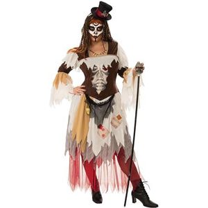 Bristol Novelty Multicolor Conjure Vrouw Kostuum Set voor Volwassenen - (Klein Maat) - Perfecte Halloween Dress-Up Outfit