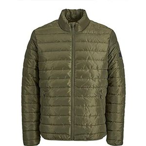 JACK & JONES Jwhwing Puffer Jacket met opstaande kraag, Olijfnacht, L