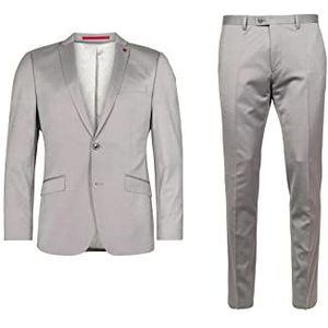 Roy Robson heren pak slim fit, Pastel Grey, 48