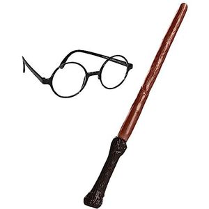 Rubie's 3 5374 Harry Potter accessoirepakket toverstaf en bril, verpakking kan variëren