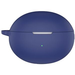 Oordopjes Siliconen Hoesje voor Huawei FreeBuds 6i Hoofdtelefoon Beschermhoes Valbestendige en Stofdichte Oortelefoon Bescherming Mouw (Donkerblauw)