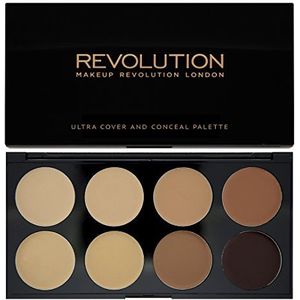 Makeup Revolution Ultra Cover & Conceal Palette Medium-Dark, 10 g