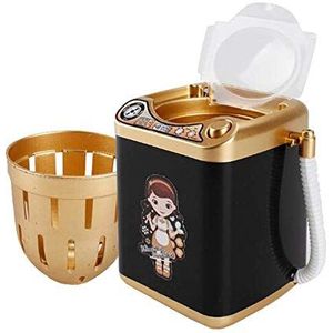 KOSTOO Elektrische make-up borstel schoner spinner machine - elektronische mini-wasmachine vorm automatische make-up borstel reiniger droogt diepe reiniging mini speelgoed (goud)