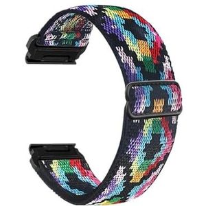 20 22 26mm Elastische Geweven Nylon Loop Strap fit Voor Garmin Fenix 7 7X 6X 6s 6 Pro 5 5s 5X Plus 3HR 945 Epix Gen 2 Enduro Quickfit Band, For Fenix7X 3 3HR, Nylon