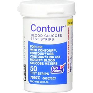 Contour Bayer Blood Glucose, 50 teststrips
