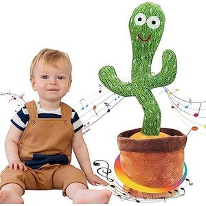 Ava's Toys Dancing Cactus stemrecorder babyspeelgoed sprekend cactusspeelgoed voor jongens en meisjes, opname en herhaling van zingende cactus, educatief speelgoed