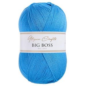 Utopia Crafts Big Boss 400g Knitting & Crochet Yarn 1200m (Azure Blue)