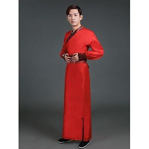 REDBMX Chinese Traditionele Podium Prestaties Mannelijke Oude Hanfu Kleding Party Cosplay Nationale Gewaad Tang Kostuum Chinese Jurk Mannen