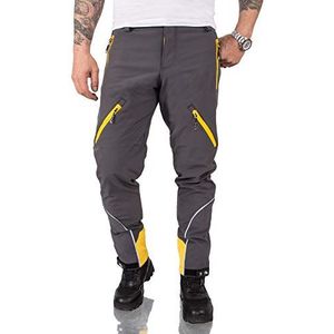 Rock Creek Heren Softshell broek Outdoorbroek H-233, donkergrijs, 3XL