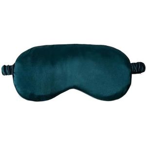 UYFRD Zijden ruche slaap oogmasker zachte slapende ooghoezen veelkleurig nachtdroom verduisterende oogpatches voor vrouw man om beter te slapen (groen-B)