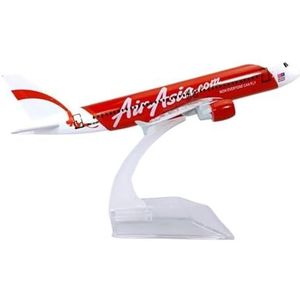 Voor Air Asia Luchtvaartmaatschappij Met Basis 16CM 1:400 A320-200 Model Legering Vliegtuigen Vliegtuig Display Collection Gift Souvenirs Gift Show