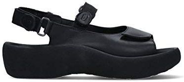 Wolky Dames 03204 Jewel Sandaal, Zwart leder, 41 EU