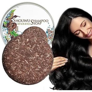 Haarverduisterende Shampoo Bar | Natuurlijke Verduisterende Zeep met Polygonum Multiflorum Rozemarijn | 1.94oz Voedende Hydraterende Vaste Shampoo Bar voor Natuurlijke Haarkleur, Verminder Fokcalgary