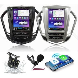 Android 14 Autoradio Navi voor C-adillac SRX (2009-2012) 9.7 ""Verticale schermradio met draadloze carplay Android Car GPS met Bluetooth 5.0 HIFI FM 5G-WiFi SWC MIC,M700s