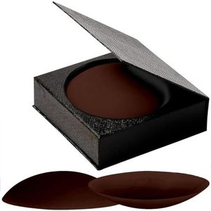 2/4 paar siliconen tepelbedekkers voor dames, zelfklevende en herbruikbare tepelbedekkers, herbruikbare tepelstickers, borststickers voor tepels, huidkleurig beige, Donkere koffie, Every Size