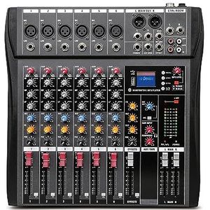 Audio DJ-mixer 6-kanaals Professionele Mixer Computer Podiumopname USB-luidskaart Ho La Toon Bluetooth DJ-model Podcast-apparatuur