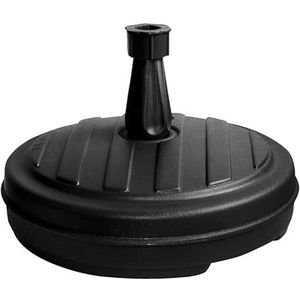 Spetebo Kunststof parasolstandaard rond Ø 43 cm - zwart - parasolhouder kan worden gevuld met 13 liter water of zand - parasolhouder parasol staander standvoet