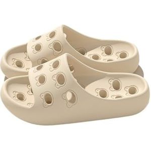 Sandalen, Heren dikke bodem doucheruimte binnen en buiten sandaal pantoffels Doucheschoenen(Beige,45 EU)