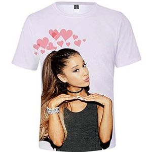 JFLY Ariana Grande T-shirt voor meisjes en jongens, schattig hemd, casual, losse zanger, korte mouwen, paar kleding, XXS-4XL, Style11, S