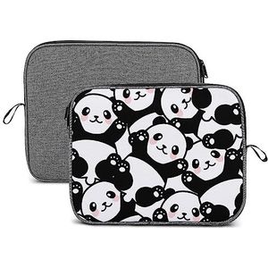 Leuke Pandas Laptop Sleeve Case Beschermende Notebook Draagtas Reizen Aktetas 13 inch