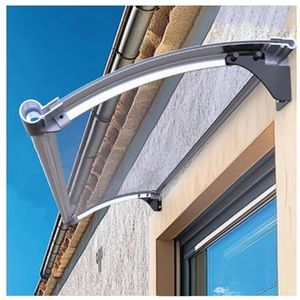 Deurluifel - Aluminium - Hallow-polycarbonaatplaat 65x60 cm - UPF50+ Bescherming