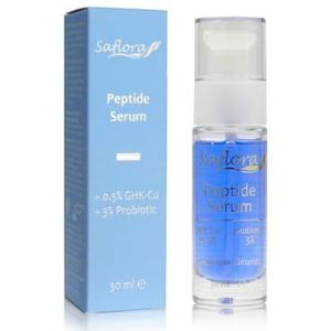 Saflora Peptide Serum met GHK-Cu 0,5% en probiotica 3%, anti-aging gezichtsverzorging, 30 ml