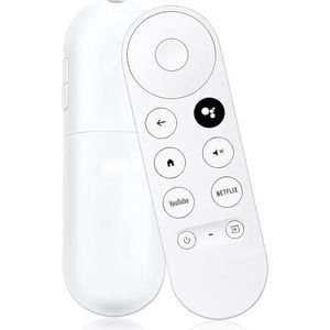 BOBOPACK Bluetooth-afstandsbediening voor Chromecast Google TV G9N9N, spraakafstandsbediening, snelkeuzetoetsen voor YouTube