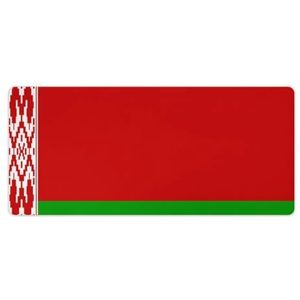 Wit-Russische Vlag Mode Bureau Muismat Antislip Gaming Muismat Accessoires Decor 40x90cm