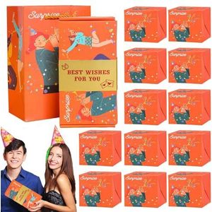 Verrassingsbouncebox, pop-upboxen,Verrassing Gelukkige Verjaardag Pop-up Boxen - Kleurrijke kartonnen exploderende dozen voor huwelijksaanzoek, Kerstmis en verjaardag