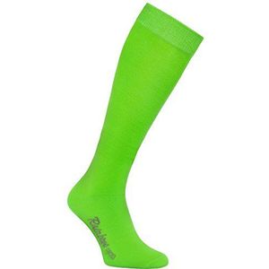 Rainbow Socks - Vrouwen Mannen Kleurrijke Katoen Knie Hoge Sokken, 1x Groen, 39-42 EU