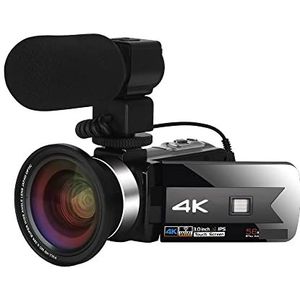 Videocamera, Live streaming camcorder 4K digitale videocamera's for fotografie Full Ultra HD Vlog-recorder Nachtzicht Webcam(64G SD Card,5)