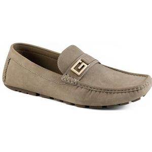 GUESS Alovo Driving Style Loafer voor heren, Taupe 240, 40 EU