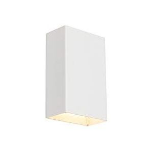 QAZQA - Moderne wandlamp wit - Otan S | Woonkamer | Slaapkamer | Keuken - Staal Rechthoekig - G9 Geschikt voor LED - Max. 2 x 40 Watt