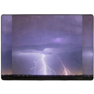 UPIKIT Lightning Storm gezichtsmasker absorberende antislip vloermat 203 x 148 cm voor woonkamer slaapkamer yogamat kruipmat