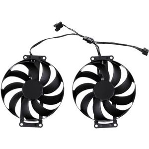 90MM 6-pins CF9010U12D koelventilator voor ASUS DUAL RTX 3060 TI 8G MINI V2 LHR grafische kaartkoeler T129215SU(Black 2-Fan)