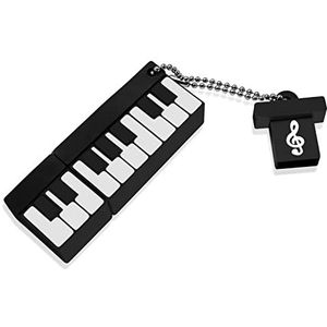 TOHDNC USB-stick, 64 GB, geheugenstick, USB 2.0, grappige cartoon, flashdrive, draagbare USB-flashdrive, schattige geheugenstick voor pc, Mac, laptop, computer, smart tv, auto, etc (piano)