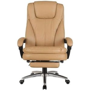 Ergonomische bureaustoel Kantelbare 150° bureaustoelen met armleuning en voetpedaal Ligstoel Verstelbare bureaustoel