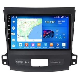 Android 11 Dubbel Din Stereo Auto Multimedia Radio Voor Mitsubishi Outlander 2005-2011 9 Inch Dubbel Din Auto Stereo Head unit Ondersteuning 4G WIFI Bluetooth Stuurbediening Carplay(B A600S 4G+WIFI 8-