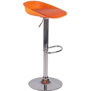 Retro Barstoel Vrijetijdslift Barstoel Klein Appartement Moderne Hoge Kruk Thuis 360 Draaibare Barstoel Eenvoudige Kinderstoel Design Barstoel(Orange)