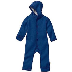 Disana Walk-Overall, 100% biologische merinowol GOTS, IVN Best | met omklapbare manchetten | Newborn baby peuters kind unisex | Made in Germany, marineblauw, 50-56