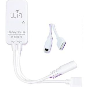Smart WiFi LED Controller DC9-24V met afstandsbediening spraakbediening, monochroom/kleurtemperatuur/RGB/RGBW/RGBCCT/lichtstrip (RGBCCT)