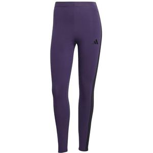 adidas - ESSENTIALS 3-STRIPES - Leggings - Aurora Plum/Black