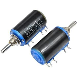 WXD3-13-2W 100R 470R 1K 4,7K 6,8K 10K 22K 47K 100KΩ Ohm 10 omwentelingen Lineaire draaipotentiometer (22K Ohm)