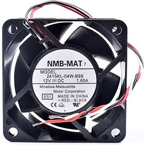 Original 2415KL-04W-B89 6038 12V 1.65A 3line server chassis cooling fan